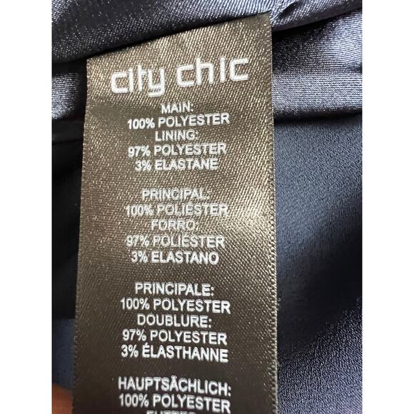 City Chic Entwine Maxi Dress Navy Size 14 - Picture 10 of 10